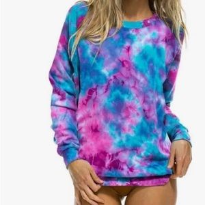 Tie dye aviator nation sweatshirt